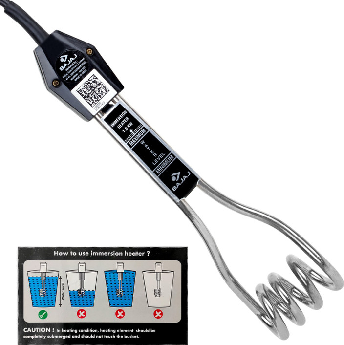 Bajaj Immersion Heater Electricity Usage Bajaj 1500W Immersion Rod