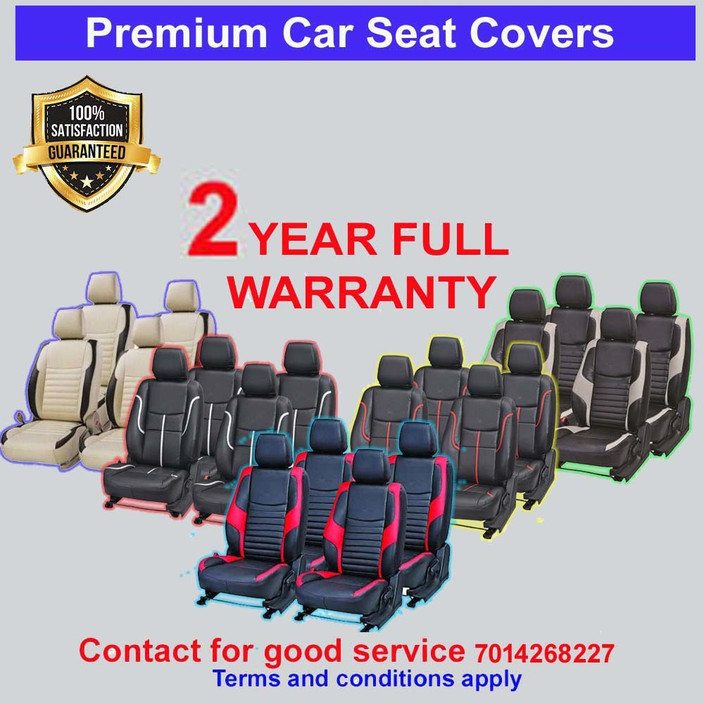 Luxury Premium Leatherette Car Seat Cover For Tata Tiago Price in