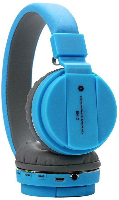 Worricow Highest Sale Wireless Bluetooth SH-12 High Bass Headphone
