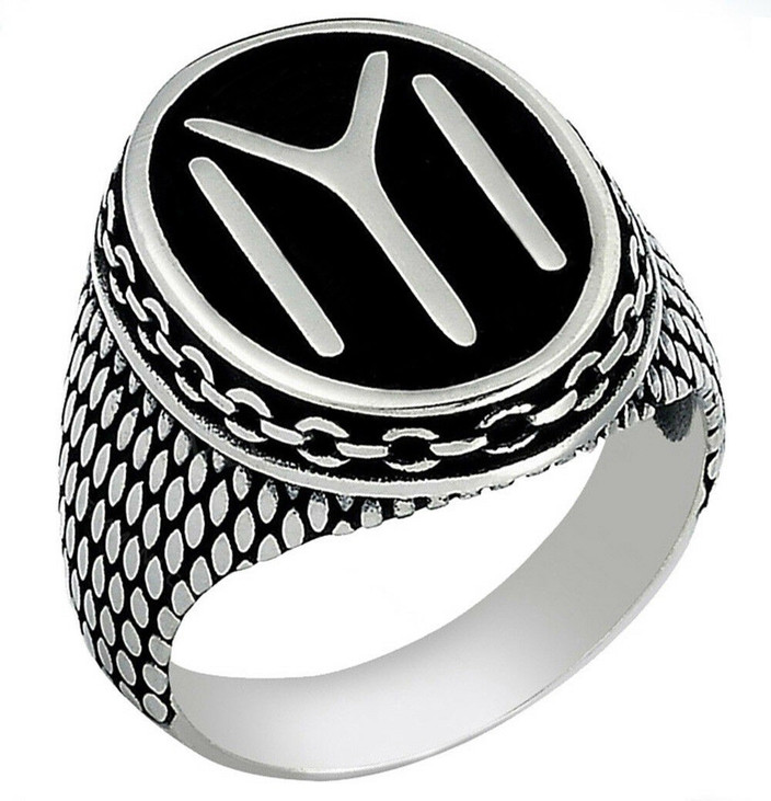Shopping Dust Ertugrul Gazi Ring For Boy Men kayi Qabila Black