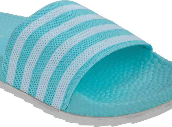Sliders Bonkerz Chappals Bonkerz Women Green Blue Croslite Sliders