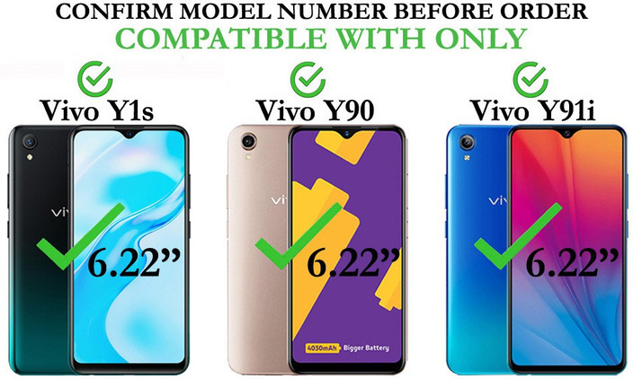 Fresca Flip Cover for Vivo Y91i, Vivo Y90, Vivo Y1s