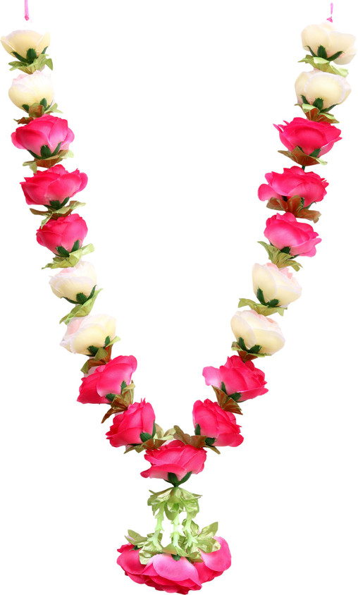 Geetanjali Handcrafted Artificial Flower Rose Garland for Photos