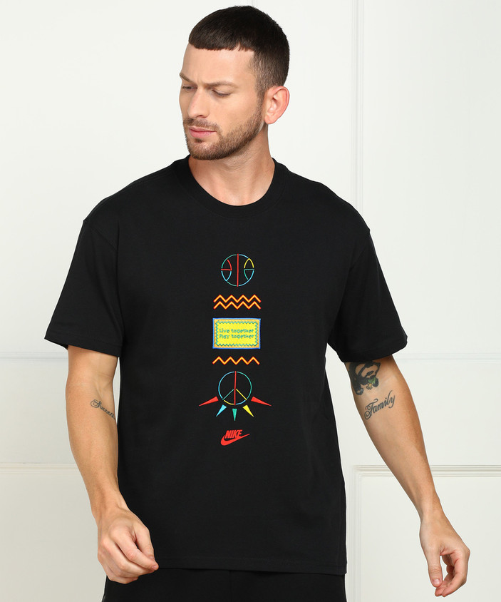 Mens Tshirt Flipkart Family T Shirts NIKE Embroidered Men Round