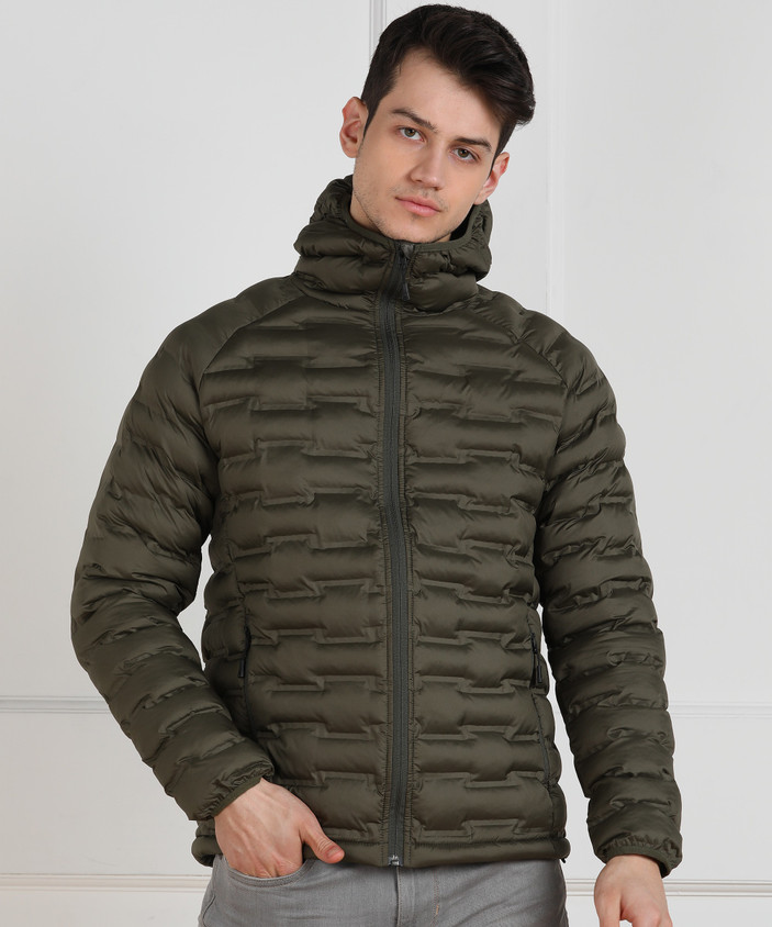 Myntra Mens Khaki Puffer Jacket Buy NEXT Men Khaki Solid Puffer