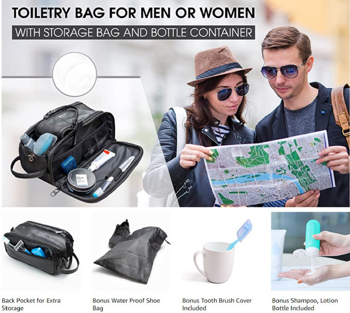 Dopp Kit Travel Toiletry Organiser Bag Toiletry Organizer Bag For