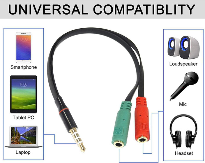 Splitter Cable Headset With Only One Jack Pc UGREEN Mm Male To Port Female Aux Audio Jack