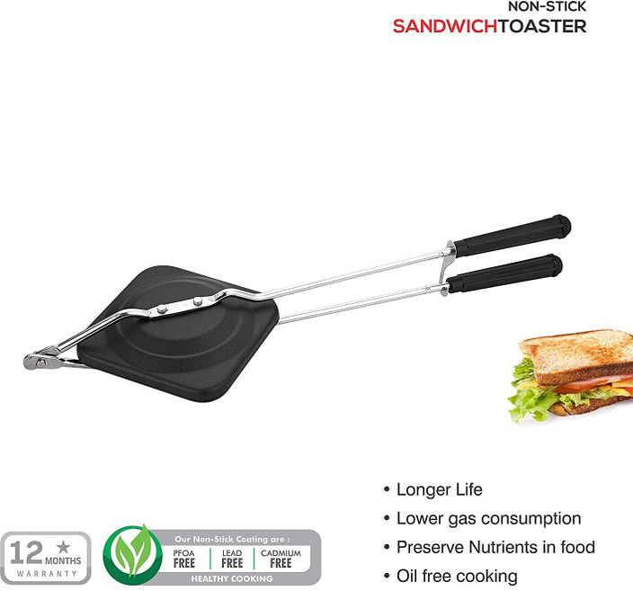 Hand Care SUTYA_5 Non-Stick Aluminium Mini Gas Toaster Bread