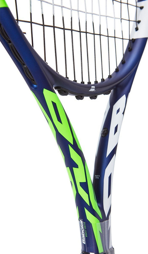 BABOLAT BOOST DRIVE Blue, Green, White Strung Tennis Racquet