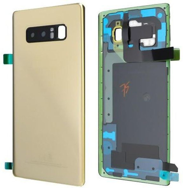 SPAREWARE® Battery Cover Back Door Body Panel For Samsung Galaxy Note 8 -Gold (WITH CAMERA LENS)