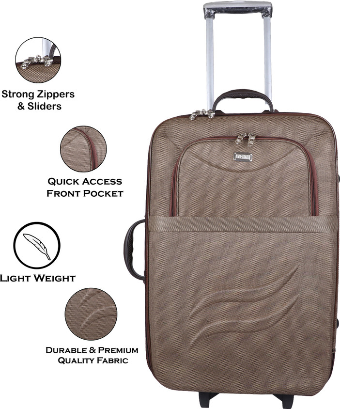 VIDHI BROWN TROLLEY BAG 20