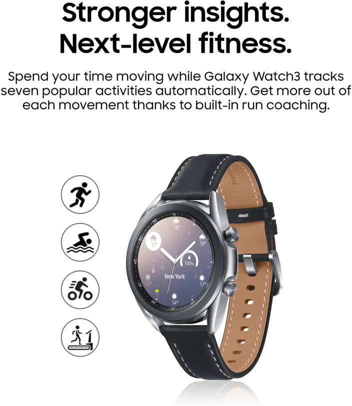 Watch Active Galaxy Watch 41mm Mystic Silver Samsung Galaxy Watch3