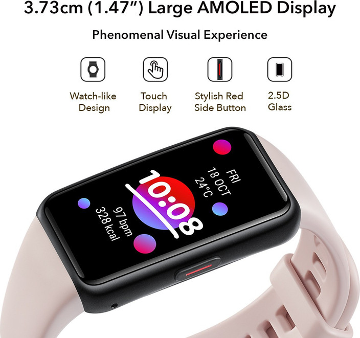 Hes B09 Honor Watch Es Pink Amoled Smartwatch Per Honor Honor Band