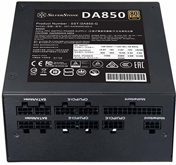SilverStone DA850 850W 80 PLUS Gold 中古 SilverStone DA850 850W 80 PLUS Gold 中古 SST-DA850R-GM - 80