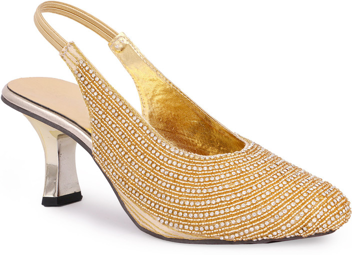 Hafiz Footwear Bridal Sandals On Flipkart Gold Flipkart Slippers - Main Image