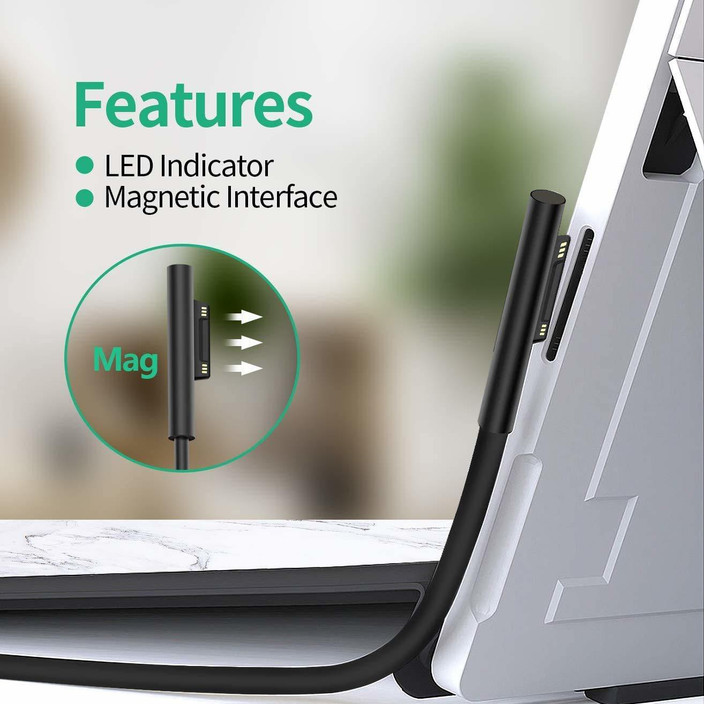 Alimentatore Per Surface Laptop 1 - 2 - 3 Book 1 - 2 Go 1 - 2 - Pro 4 - A1706 - Foto 13