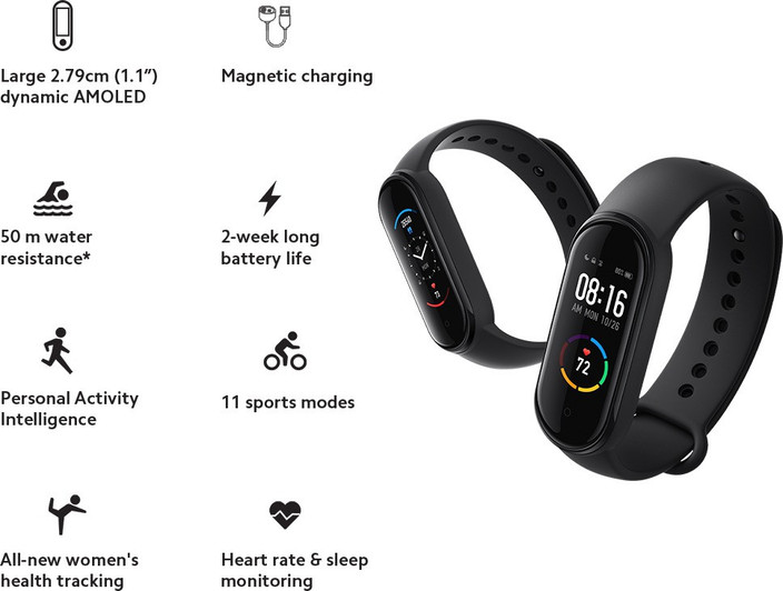 Fitness Tracker Honor Band 5i App Android Xiaomi Mi Honor Band My
