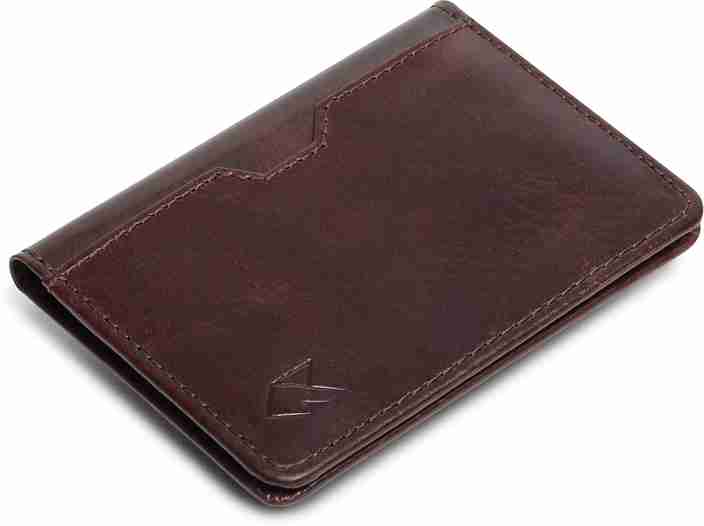 FOXHACKLE Men Casual Brown Genuine Leather Card Holder Brown