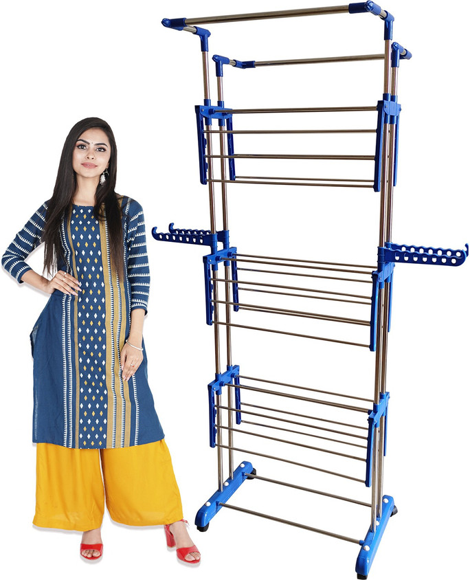 TNC by TNC Steel Floor Cloth Dryer Stand T-CDS-JB2SS-JUMBO-0192