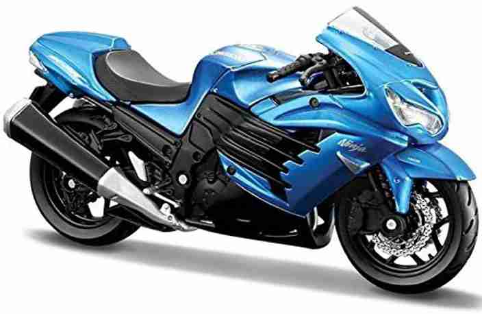 Maisto Kawasaki Ninja ZX-14R 1/18 Blue - Kawasaki Ninja ZX-14R 1