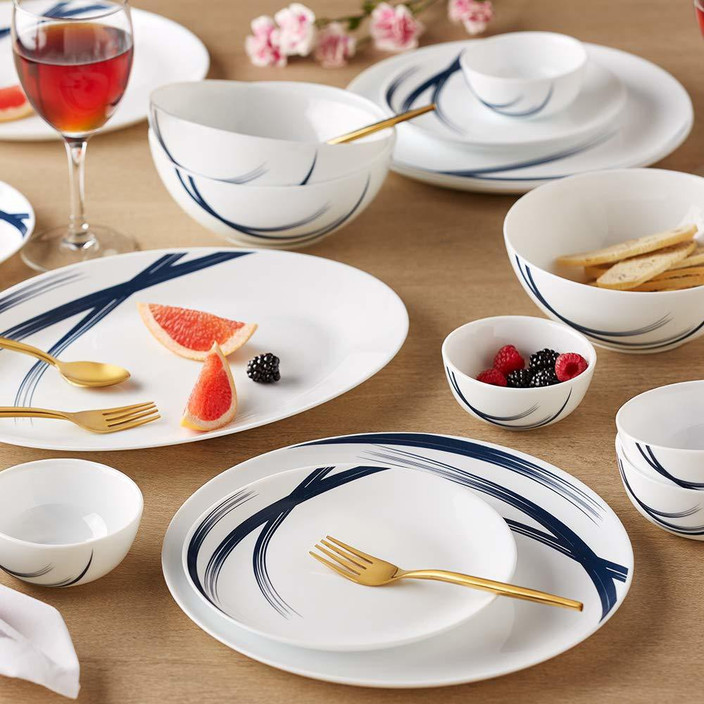 Opal Glass Dinner Larah Dinner Set 33 Pcs Opal Glass Borosil