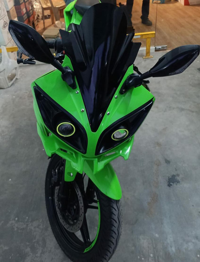 Lime Green Green R15 Bike Yamaha R15 Version R15 V1 Visor Price FK