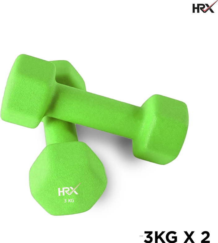 Neoprene Dumbbells Hand Weights 3kg Round Neoprene Dumbbells Blue