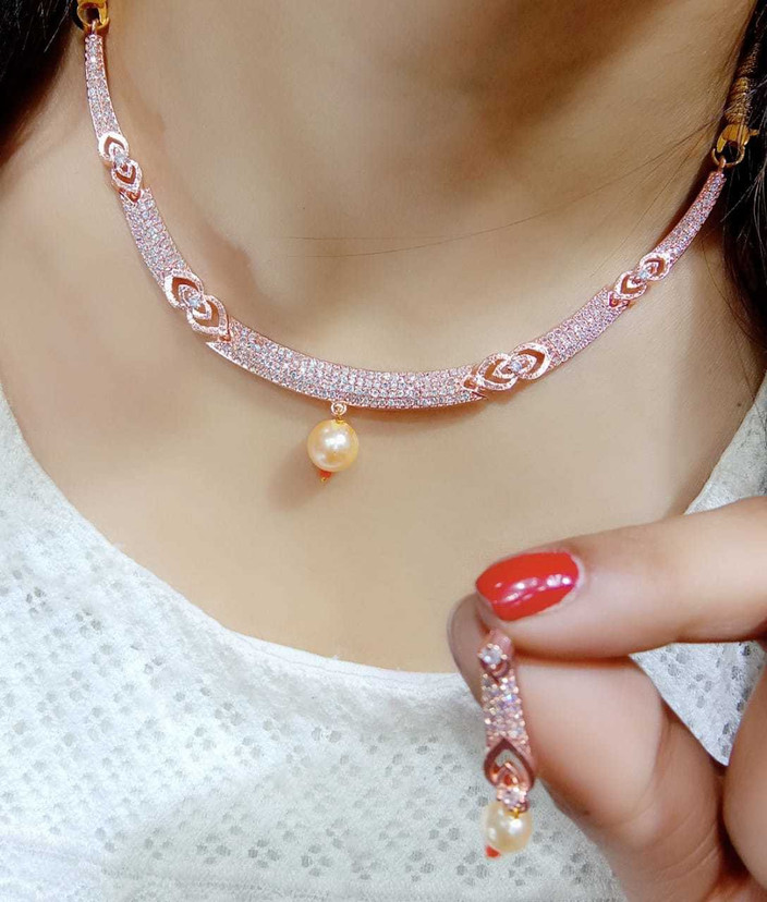 Rose Gold Jewellery Set Fashion Jewellery Flipkart Rose Gold