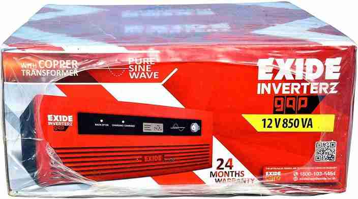 家賃ギフトex EXIDE 500 VA with 24 Months Warranty Pure Sine Wave Inverter Price