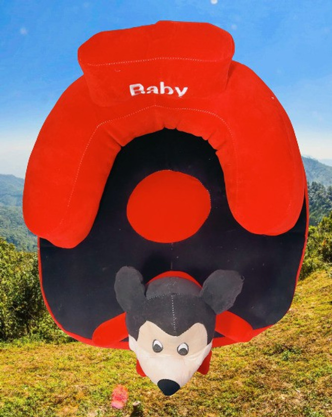 AVS Mickey Shape Soft Cushion Baby Sofa Seat For Kids 45 cm