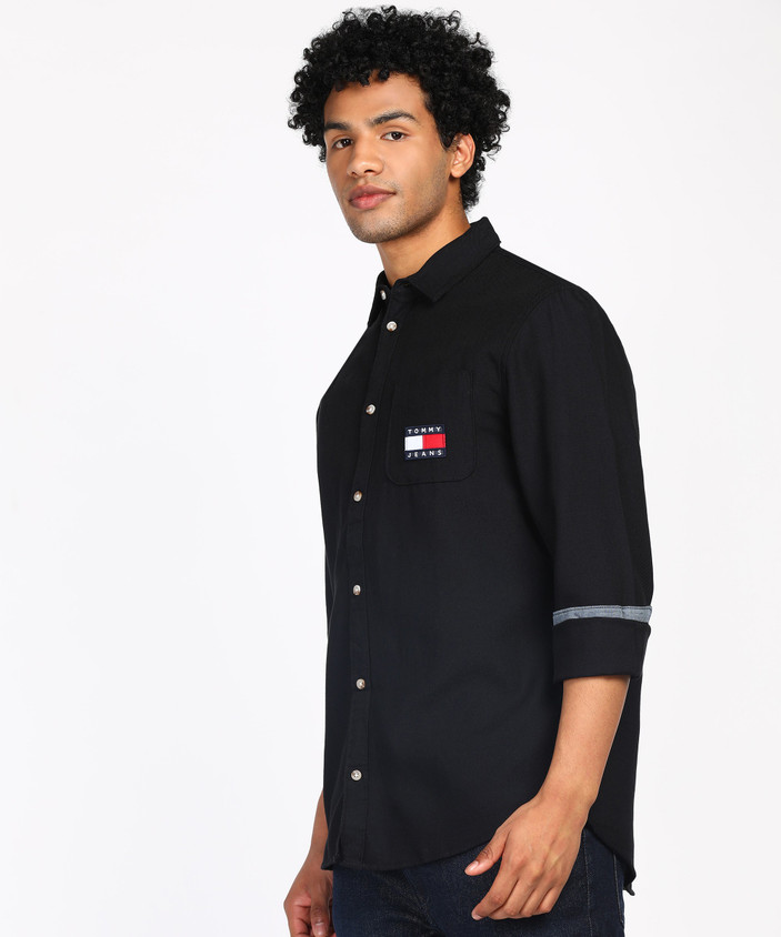 Flipkart Tommy Hilfiger Chinese Collar Shirts TOMMY HILFIGER Men
