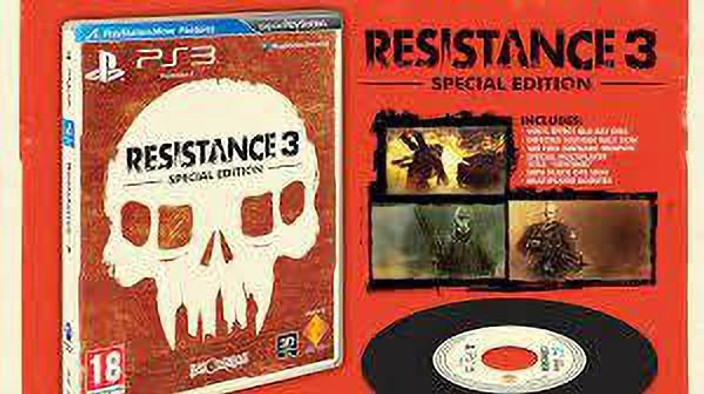RESISTANCE 3 PS3 WITH METAL BOX AND SPECIAL EDITION