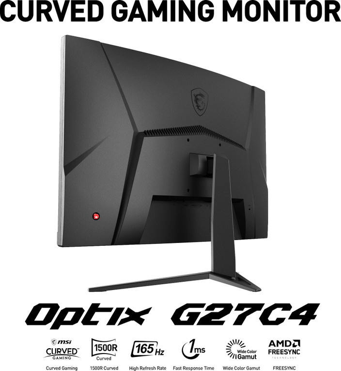 écran Msi Msi Optix G27c4 Curved Monitor Gaming Curved Monitor 27