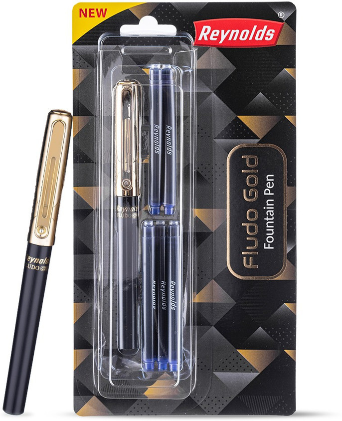 Reynolds Trimax Gold Blue Roller Gel Pen Buy Reynolds Trimax