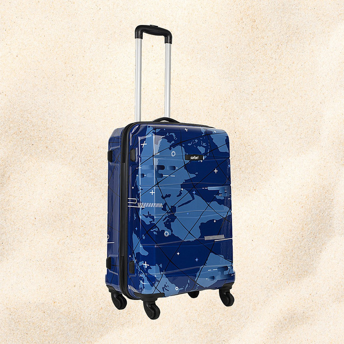 safari sky bag printed trolley