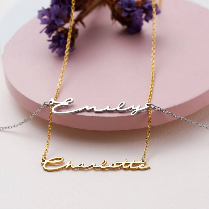 Necklace Online Wire Name Pin Personalized Name Jewelry