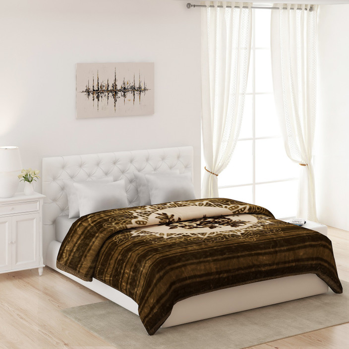 Monte Carlo Blanket Double Bed MONTE CARLO Printed Double Mink