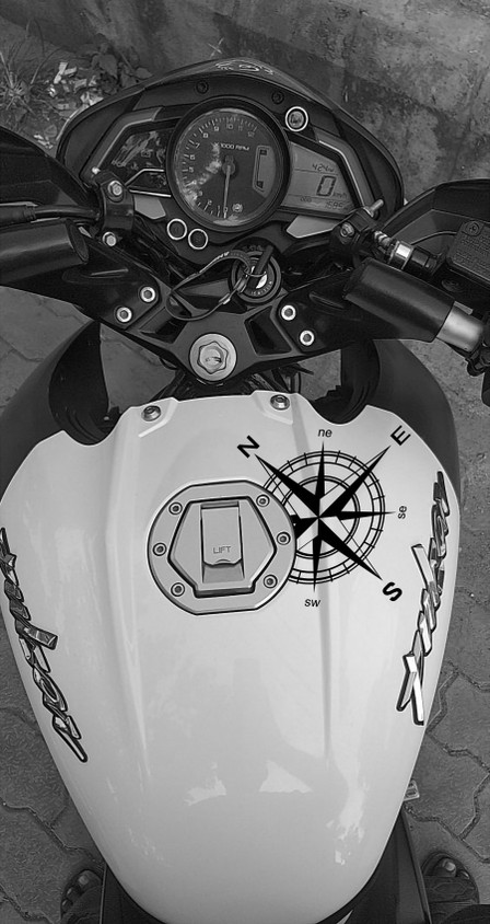 Sticker Ns 200 Bike Black And White Badal Auto Sticker Decal For