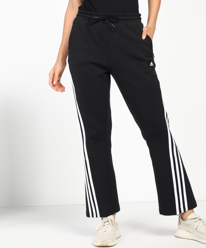 ADIDAS Striped Women Black Track Pants Buy ADIDAS Striped Women