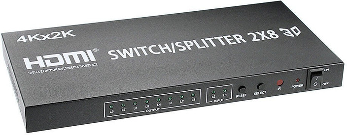 HDMI Matrix 8x2 4K 60Hz Con Multiview - Switch Per 8 Ingressi E 2 Uscite - Foto 2