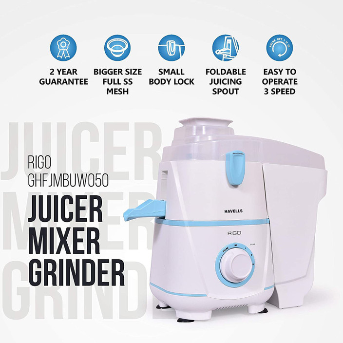 Havells Rigo 500w Juicer Mixer Grinder HAVELLS RIGO 500W Juicer