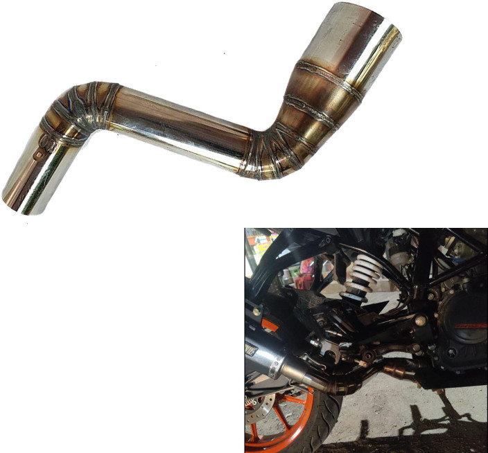 Bend Pipe Akrapovic Exhaust For Duke 200 Vagary BS6 KTM RC 200