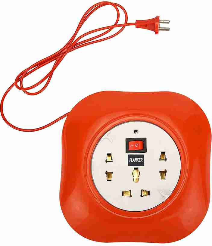 FLANKER Round Extension Board, 4 mtr long wire 3 Way and 1 switch