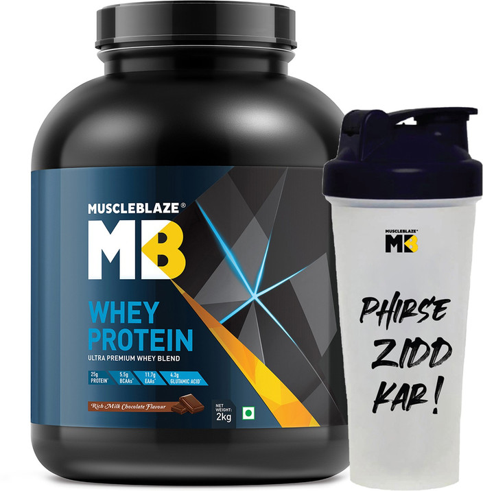MUSCLEBLAZE 100% Ultra Premium (with Free Shaker) Whey Protein