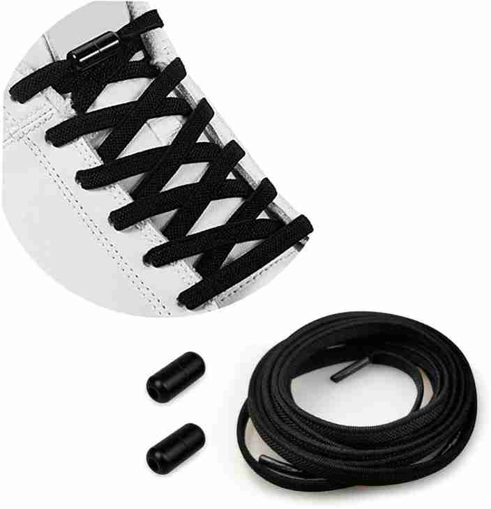 Amazon Black Elastic Laces For Shoes MOMISY No Tie Elastic
