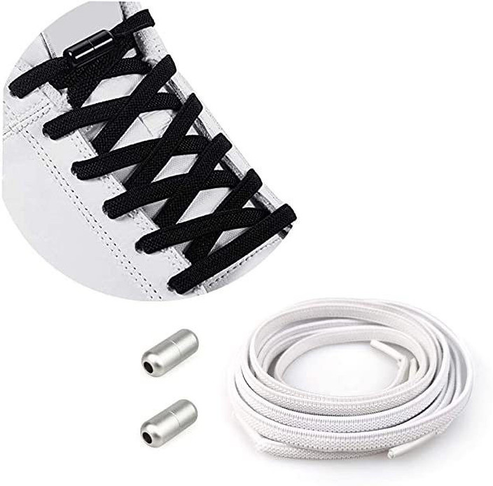 MOMISY No Tie Elastic Shoelaces, Semicircle Shoe Laces For Kids and Adult, Sneakers  Shoelace Locks Laces Shoe Strings, White Shoe Lace Price in India - Buy  MOMISY No Tie Elastic Shoelaces, Semicircle