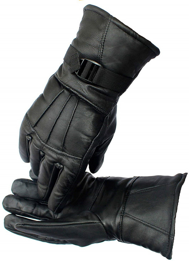 Frackson Snow Wind Proof Warm Winter Cycling Bike Men Women Gym  Protective Leather Riding Gloves