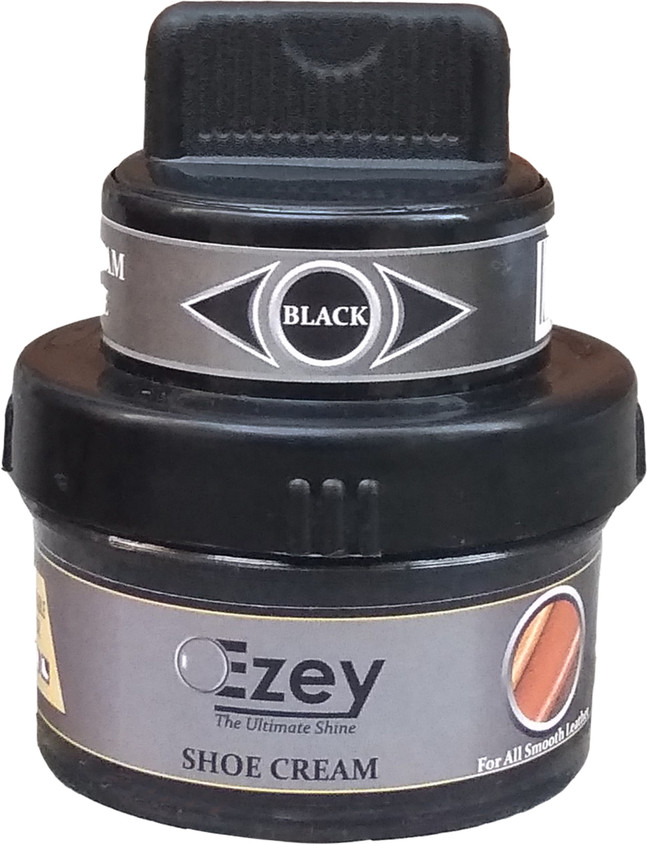 Ezey cream black+liquid polish(black)+canvas Patent Leather