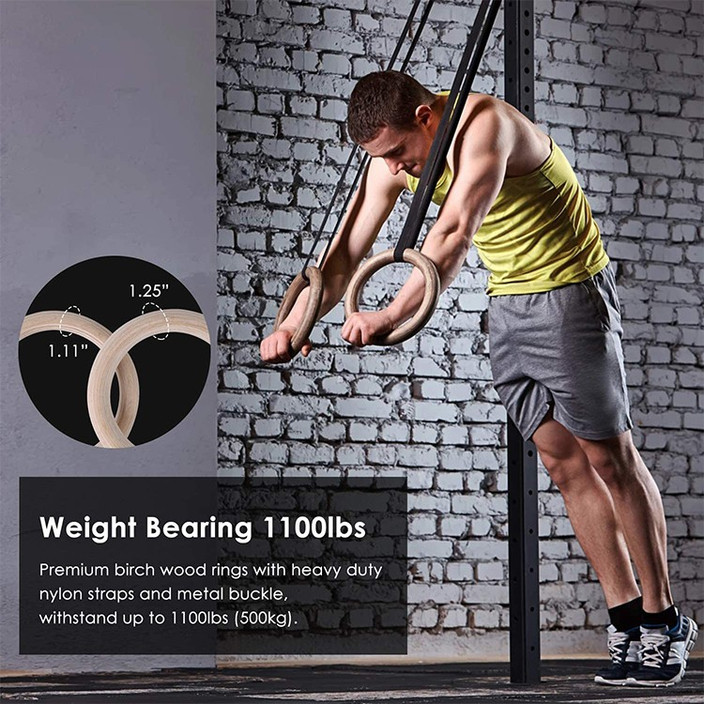 100kg Safe Load Rings YOYIAG Kids - Adjustable Straps, 100kg Load, For ...