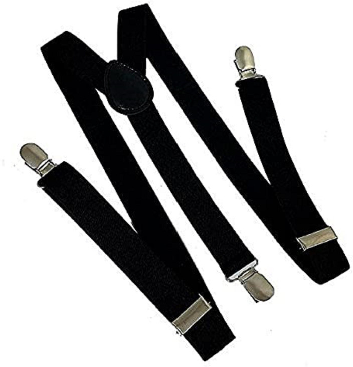 Men's Y-Back Suspenders (Braces) With Metal Clips - One Size Adjustable, New With Tags